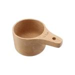 Mewutal 1/2 Cup Wooden Measuring With Short Handle Handcrafted. Fixed Price $17.18.