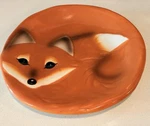Orange Fox Salad Plate Dishwasher And Microwave Safe. Fixed Price $6.00.