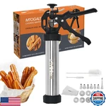 Maker Machine, 21-PIECE Stainless Steel Gun Kit, Churros. Fixed Price $48.76.