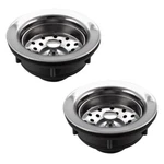 Recpro Rv Sink Drain Stainless Steel 3-1/2" W/ Strainers. Fixed Price $23.95.