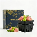 Ceramic Berry Colander Set Of 2 - Square Porcelain Strainer With Holes Farm.... Fixed Price $23.61.