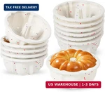 Vinino Silicone Mini Fluted Tube Cake Pan With Metal Reinforced Frame, 12 Pcs. Fixed Price $30.86.