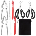 Seafood Tool Set With Lobster Sheller Stainless Steel Crab Crackers C.... Fixed Price $14.92.