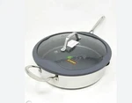 Princess House Nonstick 12" Saut Pan With Silicone Straining Lid 5678 Nwob. Fixed Price $129.00.