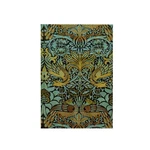 3DROSE William Morris Peacock Dragon Gold Aqua Towel 15X22. Fixed Price $11.49.