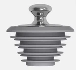 Drain Bathtub Stopper Washbasin Plug Zinc Alloy Silicone Gray Xajoon. Fixed Price $9.99.