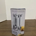 Oster Stainless Steel, Kitchen Tool 8 Pc Set. Silver And White. Fixed Price $24.99.