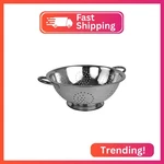 Metal Colander With Stainless Steel Finish By Home Basics, 5 Qt Medium. Fixed Price $31.37.