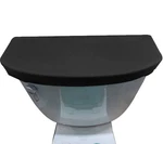 Madeals Velvet Toilet Tank Lid Cover Fabric For 1 Piece, Black. Fixed Price $11.88.