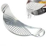 Half-moon Pan Strainer Pot Drainer Colander For Spaghet. Fixed Price $12.74.