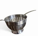Oneida 18/8 Stainless Steel Colander Basket Strainer 7" Handle. 6" Tall X8" Wide. Fixed Price $17.99.