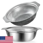Popgrade Stainless Steel Colander 4.5QT W/mixing Bowl, Rice Washer, Strainer. Fixed Price $29.98.
