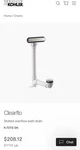Kohler K-7272-SN Clearflo Slotted Overflow Bath Drain Polished Nickel. Fixed Price $150.00.