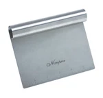 Norpro Vegetable Chopper Stainless Steel Bench Scraper Measuring Guide 6" X 4". Fixed Price $12.94.