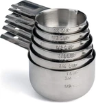 Hudson Essentials Stainless Steel Measuring Cups (6 Piece Set). Fixed Price $34.57.