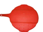 Squish Red Silicone Splatter Screen Collapsible Folding Frying Pan Guard 13". Fixed Price $15.87.