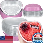 Patelai 25 Sets 22.7 Oz Valentine's Heart Shaped Cake Pans With Lid 7.4 ''. Fixed Price $43.66.