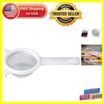 Elegant 3-INCH Stainless Steel Mesh Strainer Dishwasher Safe White Design. Fixed Price $9.99.