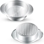 2 Pcs Stainless Steel Can Strainer - Tuna Press, Food Sieve, Oil Silver. Fixed Price $11.65.