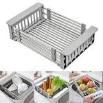 Carnaval Stainless Steel Kitchen Drying Rack, Retractable Drain Basket With Adju. Fixed Price $23.09.