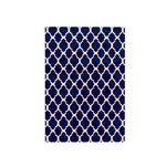 3DROSE Quatrefoil Towel Navy Blue White Red Accent 15"X22" Multicolor. Fixed Price $11.49.
