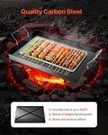 Vevor Carbon Steel Griddle, 24X16 Inch Universal Flat Top Rectangular Plate, Gas. Fixed Price $84.90.