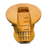 Ronco Showtime Six Star Cutlery Rotating Wooden Knife Block Holder Storage. Fixed Price $44.45.