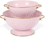 Metal Colander Set Of 2, Strainer Basket With Handles 3.5 & Qt Powder Coated. Fixed Price $57.91.
