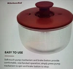 Kitchenaid Universal Salad Spinner With Removable, Colander One Handed Pump Bowl. Fixed Price $29.99.