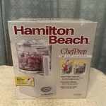 Hamilton Beach Chef Prep 3 Cup Electric Food Chopper Model 72700 Brand New. Fixed Price $34.99.