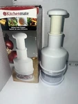 Kitchenmate Deluxe Quick Food Chopper 9"H Never Used White. Fixed Price $18.99.