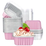 Eusoar Cupcake Liner 50PCS 10OZ Pink Foil Flan Lids Loaf Pans Aluminium. Fixed Price $31.07.