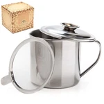 Aulett Home Cooking Oil And Bacon Grease Container With Strainer 1.25 Quart. Fixed Price $19.60.