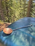 Old French Copper Skimmer Spoon Ladle Antique Kitchen Tool Long Iron Handle!. Fixed Price $185.00.
