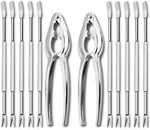 Artcome Pieces Seafood Crackers + 10PC Forks, 12PC And. Fixed Price $12.92.
