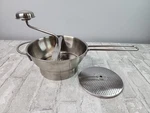 Cuisipro 8" Stainless Steel Food Mill With 2 Disc Blades Good Condition. Fixed Price $42.87.