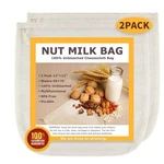 Nut Milk Bags, All Natural Cheesecloth 12"X12", Pack, 100% Unbleached.... Fixed Price $14.44.