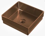 Whitehaus WHNPL1577-CO Noah Plus Rectangular Above Mount Basin Sink, Copper. Fixed Price $192.50.
