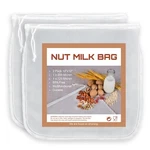 Nut Milk Bag, Santow Nylon Food Strainer Bags, Pack 12"X12" 12X12, White. Fixed Price $14.69.