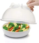 Progressive International High Dome Microwave Food Cover, 10.25 Inches, Clear. Fixed Price $12.95.