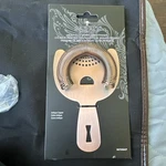 New Mercer Barfly Mixology Gear 6" Spring Strainer Antique Copper. Fixed Price $17.50.