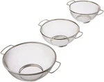 3 Piece Stainless Steel Fine Mesh Colander W/resting Base, Dishwasher Safe St.... Fixed Price $25.84.