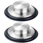 2PCS Kitchen Sink Stopper Stainless Steel Large Wide Rim 3.35" Diameter Fengb. Fixed Price $14.91.