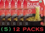 5X Lotus Food Ramen Noodles Millet & Brown Rice Organic Gluten Free (5) 12 Packs. Fixed Price $99.99.
