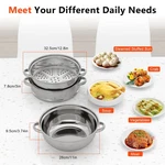 3 Tier Food Steamer Stainless Steel Vegetable Cooker Kitchen Steaming Rice Pot. Fixed Price $34.65.
