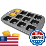 Norpro Nonstick 12-CAVITY Linking Brownie Muffin Cupcake Pan, Squares. Fixed Price $32.86.
