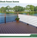 3'X10' Gray White Balcony Privacy Screen Fence Outdoor Patio Mesh Shade Net. Fixed Price $19.99.