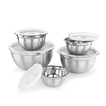 Avador Premium Stainless Steel Mixing Bowls With Lids, Set Of 5 Brushed Stain.... Fixed Price $39.36.