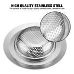 4.5" Stainless Steel Kitchen Bath Sink Strainer Drain Stopper Heavy Duty Filter. Fixed Price $5.89.