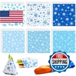Reallnaive 600 Pcs Christmas Wax Paper Sheets 12 Inch Winter Snowflake Parc. Fixed Price $67.13.
